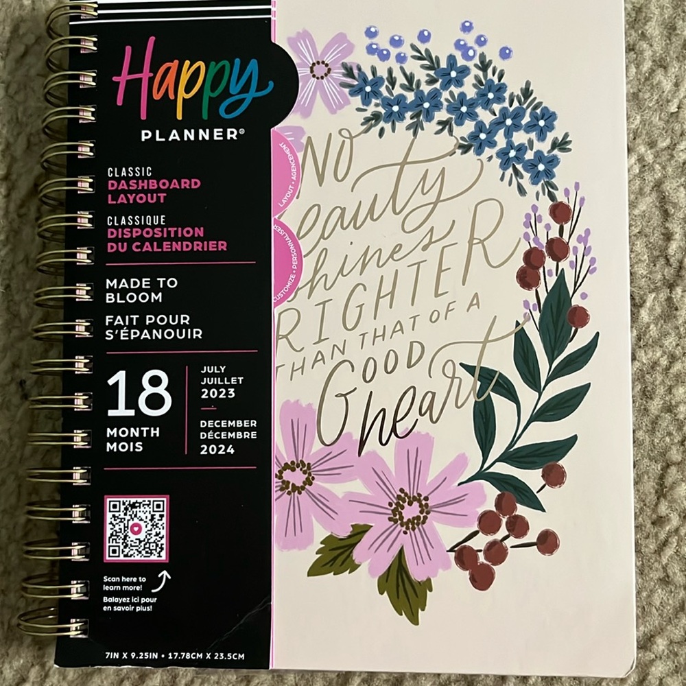 Made to Bloom Happy Planner medium size